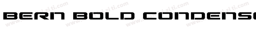 Bern Bold Condensed字体转换